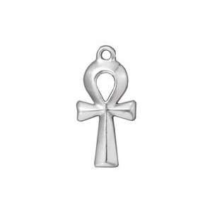   TierraCast Rhodium (plated) Ankh 15x31mm Charms Arts, Crafts & Sewing