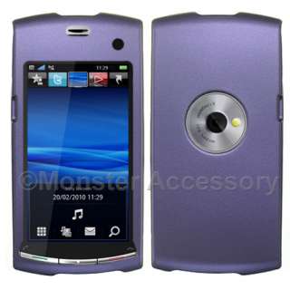 Purple Hard Case Cover Sony Ericsson Vivaz Accessory  