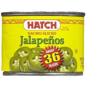 Hatch Gluten Free Nacho Sliced Jalapeno  4 oz, 12 ct (Quantity of 2)