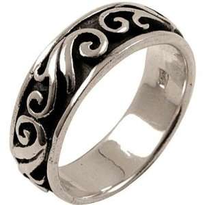  Scroll Work   Sterling Silver Ring Size 11 Jewelry