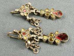 Antique Ear Rings   Pendant Droplets   Rajasthan India  