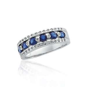  sapphire & diamond anniversary band Jewelry