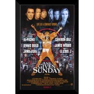   Any Given Sunday FRAMED 27x40 Movie Poster Al Pacino