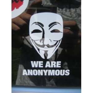   are Anonymous Vinyl decal sticker Guy Fawkes V mask 