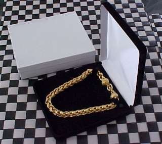 XX Large Deluxe BLACK VELVET Necklace Chain Gift Box  
