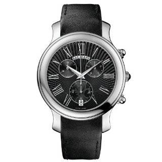 Balmain Swiss Luxury Beleganza Chronograph Mens Black Leather Watch 
