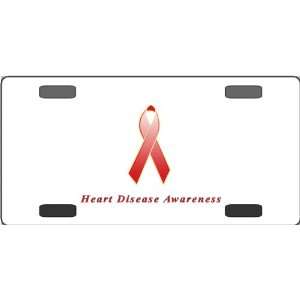 Heart Disease Awareness Ribbon Vanity License Plate