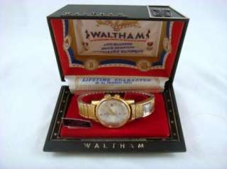 Vintage Waltham Centennial 17 Jewel Alarm Calendar Mens Dress Watch 