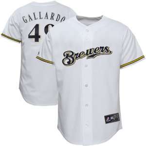  Milwaukee Brewers Jerseys  Majestic Yovani Gallardo 