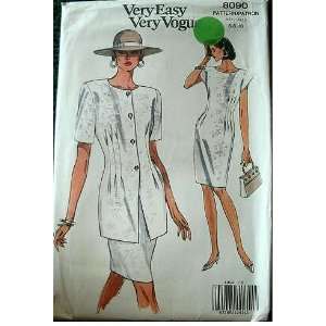   SIZE 6 8 10 VERY EASY VERY VOGUE PATTERN #8090 Arts, Crafts & Sewing