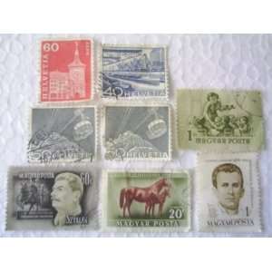  08 Stamps Hungary Magyar Posta And Switzerland Helvetia 