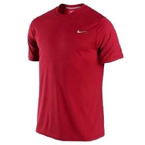  Nike Red Foundation Short Sleeve Dri Fit Shirt Sports 