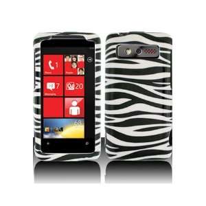  HTC 7 Trophy Graphic Case   Black/White Zebra (Free 