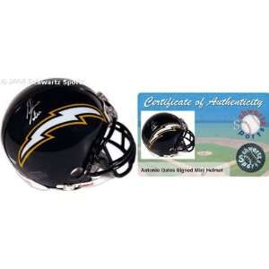 Antonio Gates San Diego Chargers Autographed Riddell Mini Helmet
