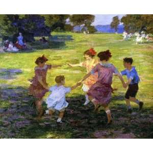 FRAMED oil paintings   Edward Henry Potthast   24 x 20 inches   Ring 
