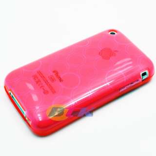 Pink Soft TPU Silicone Hard Case Cover iPhone 3G 3GS  