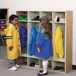   30.3108 48 H Childrens Coat Locker with Hooks Color Country Maple
