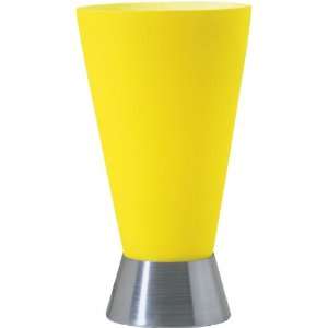 Lite Source LS 3724ALU/YLW Beaker Accent Table Lamp, Yellow with 