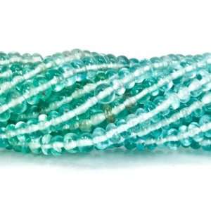  Shaded Apatite Beads Plain Rondelle Approx. 3mm diameter 