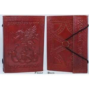    Leather Blank Book/Journal Fighting Griffin 