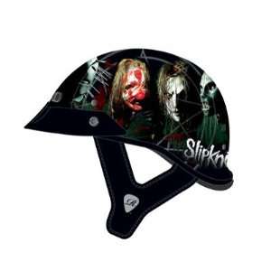  Rockhard Slipknot   The Nine Black Medium Half Helmet 