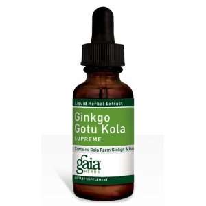  Gaia Herbs Gingko Gotu Kola Supreme 2 oz Health 