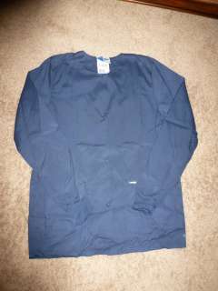 NEW Nursing scrub Nurse uniform JACKET size S NAVY BLUE LANDAU Sm 