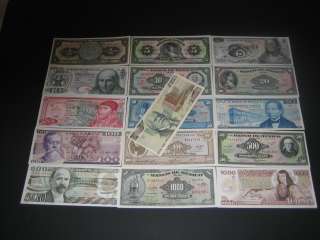 16 Pieces Mexico Bank Notes 1 2000 Pesos Crisp Mexican Currency UNC 