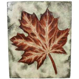  VCS FMS Square Wall Plaque with an Autumn Maple Leaf Motif 
