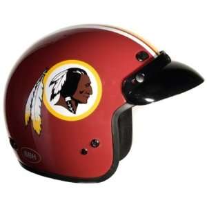   NFL Motorcycle 3/4 Helmet. Vented. NFL and DOT Approved. 520 Redskins
