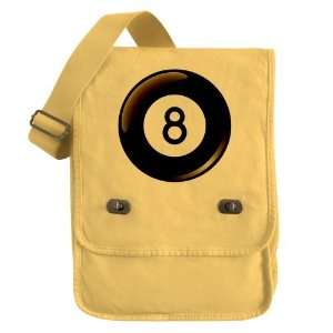  Messenger Field Bag Yellow 8 Ball Pool Billiards 