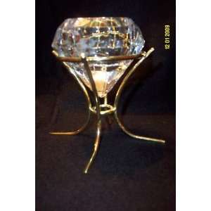  Partylite Diamond Glass Candle Holde