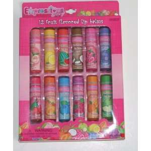  Expressions Girl Flavored Lip Balms   12 Pack Health 