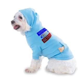VOTE FOR AUCTIONEER Hooded (Hoody) T Shirt with pocket for your Dog or 