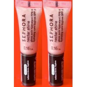 sephora nectar shine hydrating care lipgloss spf8 Litchi shine 0.16oz 