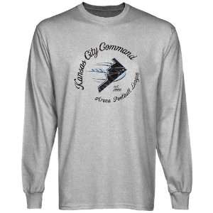  Kansas City Command Ash Circle Script Long Sleeve T shirt 