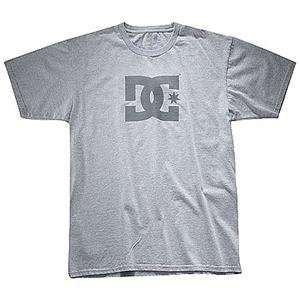 DC Star SS T Shirt   Small/Heather Grey/Charcoal 