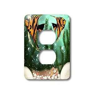   Aquarium   Light Switch Covers   2 plug outlet cover