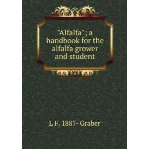   handbook for the alfalfa grower and student L F. 1887  Graber Books
