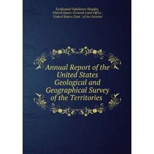   United States Dept . of the Interior Ferdinand Vandeveer Hayden Books