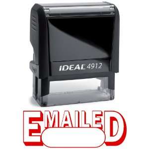  EMAILED II Red Office Stock Self Inking Rubber Stamp 