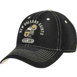 Mens New Orleans Saints Retro Sport Adjustable Slouch Hat  