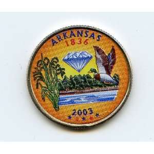    U.S. State Quarters Colorized Arkansas 2003 