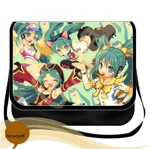 Shoulder Bag with Japanese Anime Miku Vocaloid Miku Hatsune Removable 