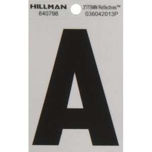  The Hillman Group 840798 3 Inch Letter A Reflective Square 