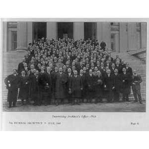  Supervising Architects Office,1914,Staff,on steps,1940 