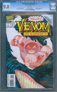 Venom The Madness 1 CGC 9.8 W Juggernaut, Embossed Cvr.  