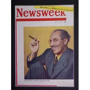 Groucho Marx May 15 1950 Newsweek Magazine Professionally Matted Cover 