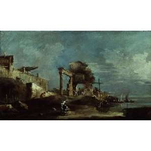   Francesco Lazzaro Guardi   24 x 14 inches   Capriccio