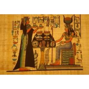  Nefertary Offerings Egyptian PAPYRUS 8x12in(20x30cm)